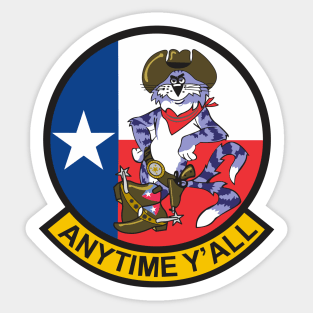 Grumman F-14 Tomcat - Anytime Y'All Sticker